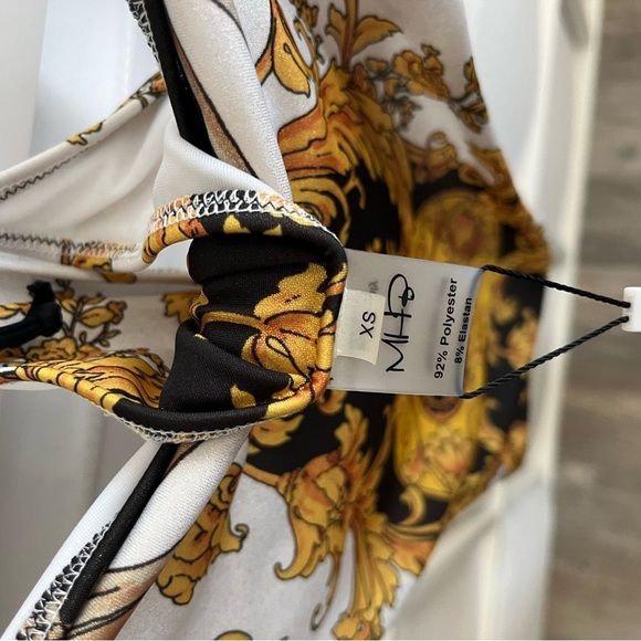 Monica Hansen Beachwear Capri Spaghetti Strap One Piece in White Victorian - Picture 7 of 8